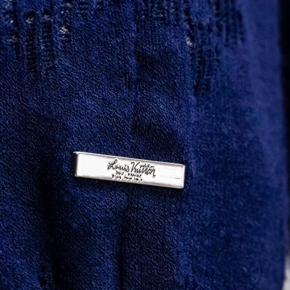 Louis Vuitton Navy LVSE Drop Needle Monogram Bomber Jacket - Picture 9 of 14